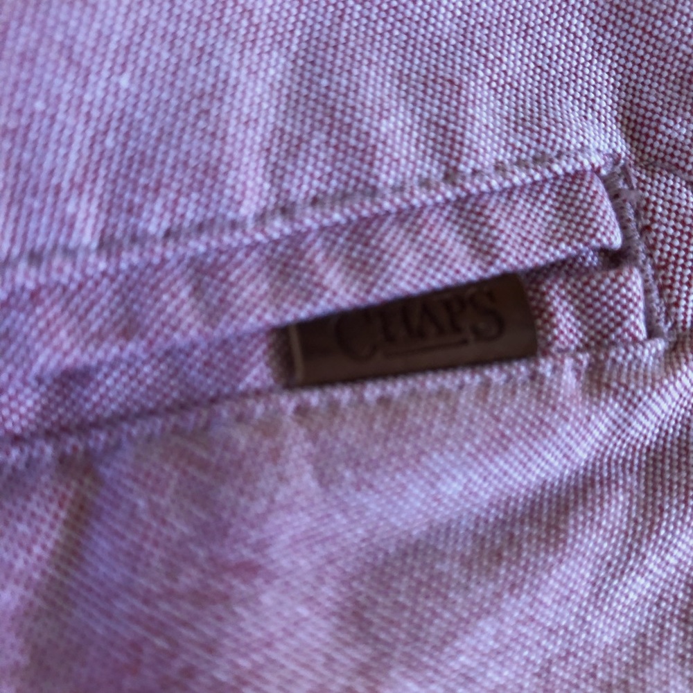Bermuda Oxford shorts stretch pink chambray size 40 waist - Picture 9 of 10